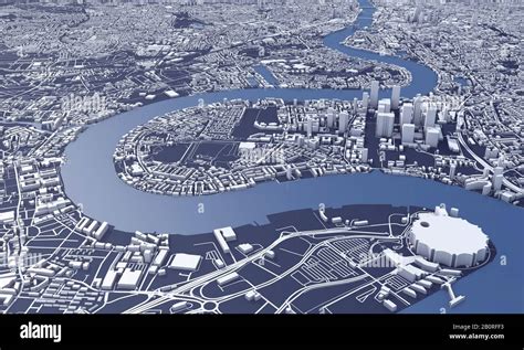 aerial view of london city|satellite map of london.